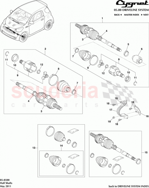 Part Diagram for Aston Martin 42345-74060
