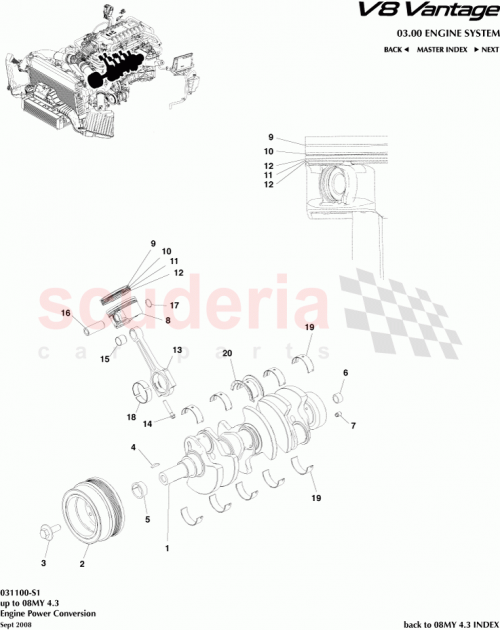 Part Diagram for Aston Martin 6G33-6K109-CAA