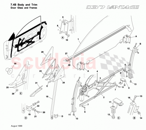 Part Diagram for Aston Martin 697123
