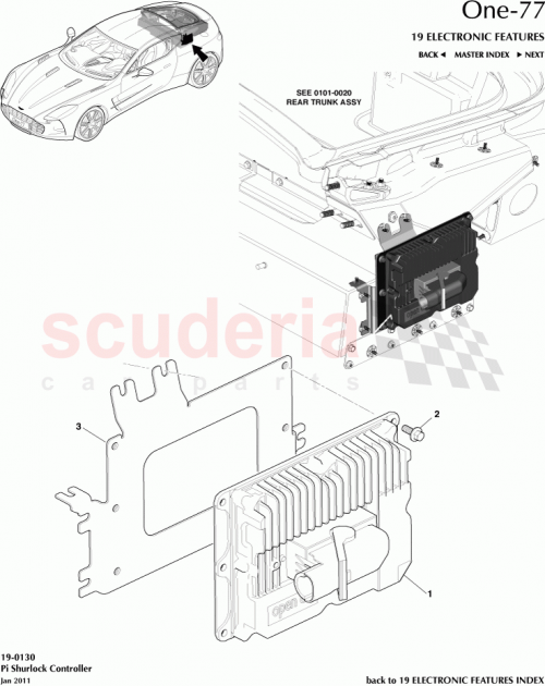 Part Diagram for Aston Martin 12023-03-8688-AB