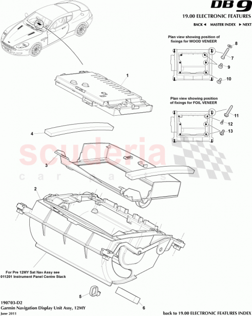 Part Diagram for Aston Martin CG43-56382-AB