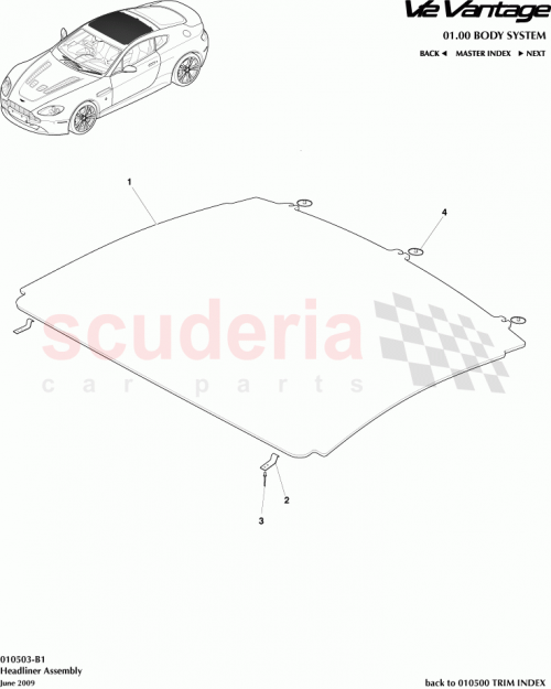 Part Diagram for Aston Martin 697519