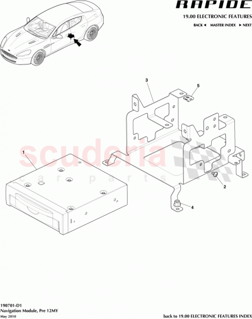 Part Diagram for Aston Martin AD4310E887AD
