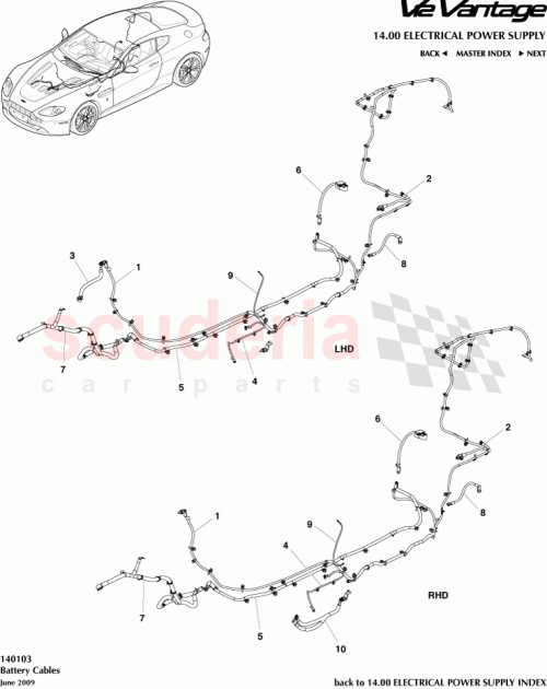 Part Diagram for Aston Martin AG33-14B278-BA