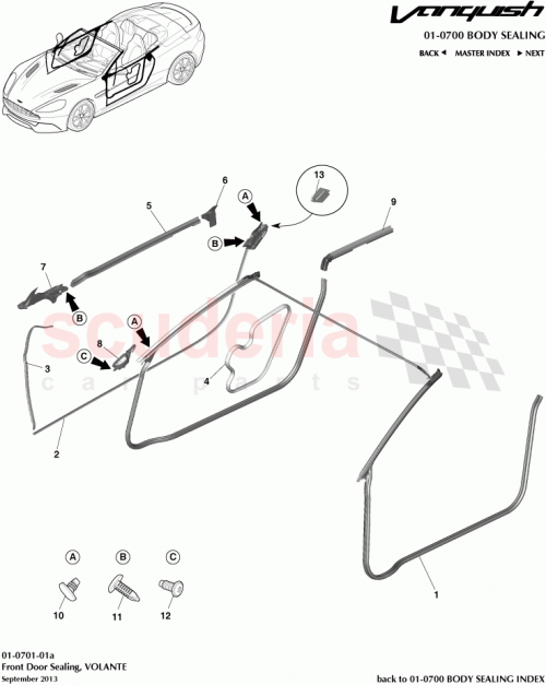 Part Diagram for Aston Martin ED33-F20571-AA