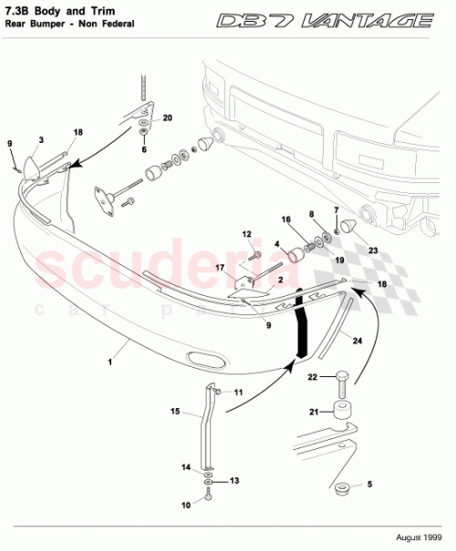 Part Diagram for Aston Martin 703200