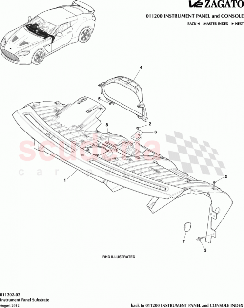 Part Diagram for Aston Martin 9D33-41883-AB
