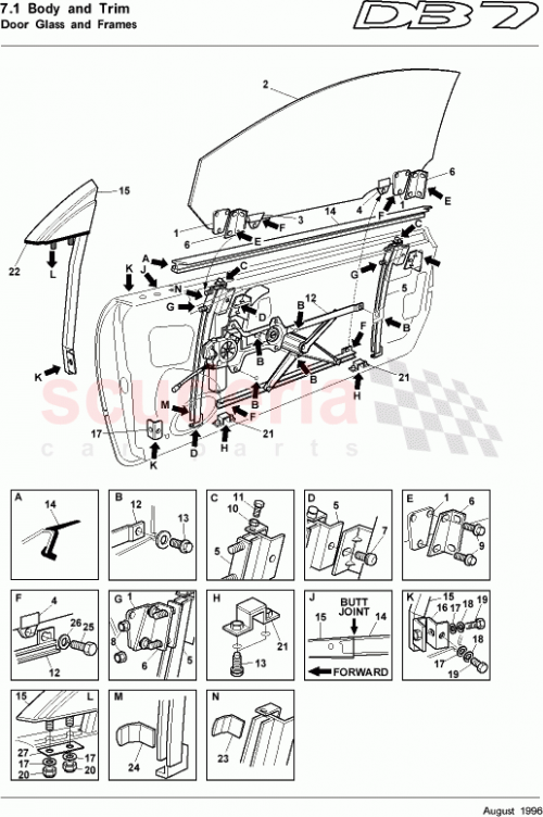 Part Diagram for Aston Martin 77-84061
