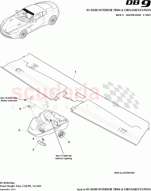 Part Diagram for Aston Martin EG43-03409-AAW
