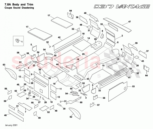 Part Diagram for Aston Martin 697564