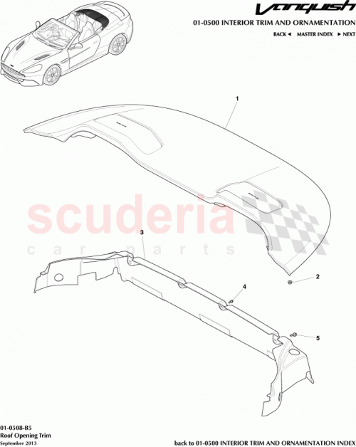 Part Diagram for Aston Martin ED33-L40409-AB