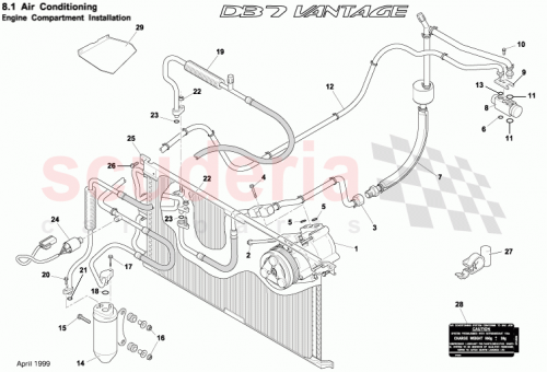 Part Diagram for Aston Martin 97-123155-AA