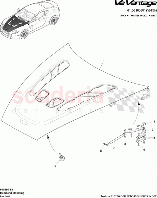 Part Diagram for Aston Martin 6G33-16801-AA