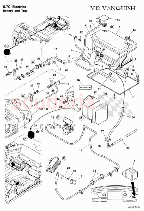 Part Diagram for Aston Martin 699510
