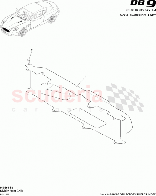 Part Diagram for Aston Martin 4G43-16F078-AH
