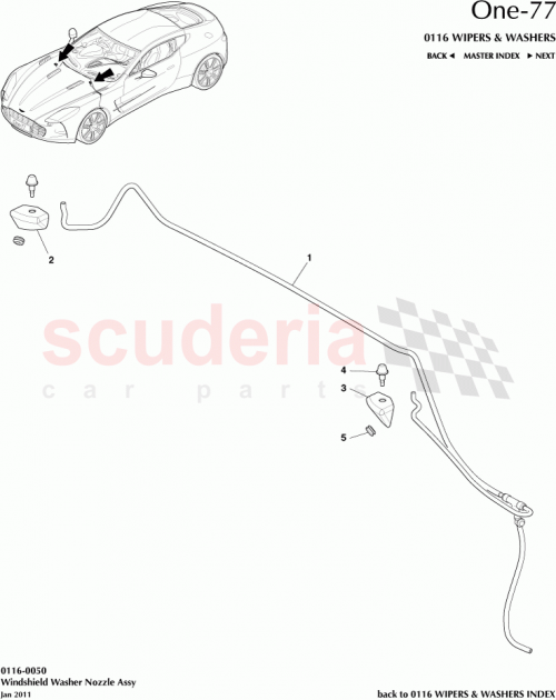 Part Diagram for Aston Martin 12023-03-7705-AA