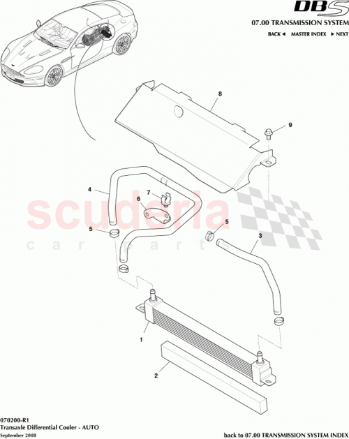 Part Diagram for Aston Martin 8D33-8349-AA