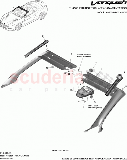 Part Diagram for Aston Martin ED33-13E714-AA
