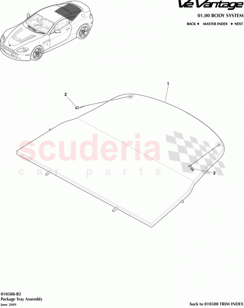 Part Diagram for Aston Martin 6G33-B466K45-AB
