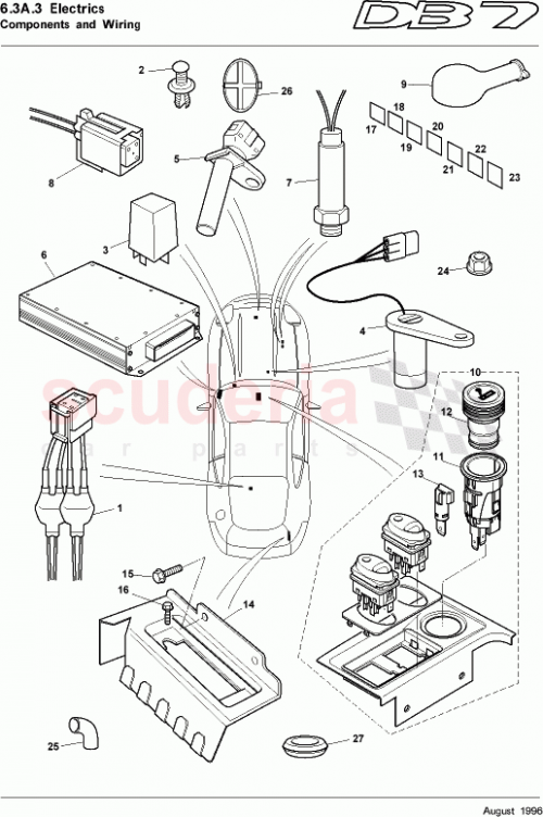 Part Diagram for Aston Martin 91307