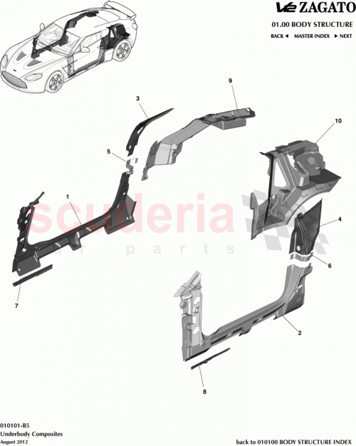Part Diagram for Aston Martin CY83-C41032-AB