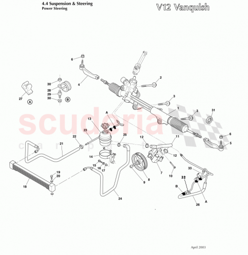 Part Diagram for Aston Martin 4R12-246141-AA