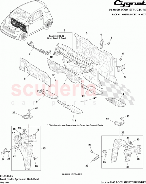 Part Diagram for Aston Martin 53701-74010