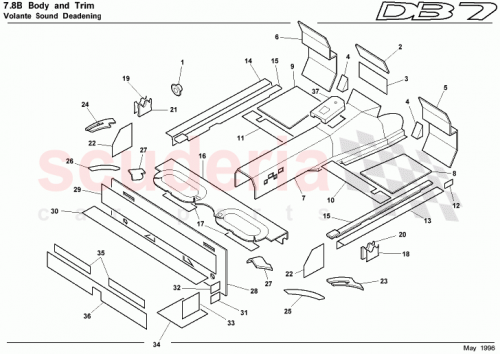 Part Diagram for Aston Martin 85-83885