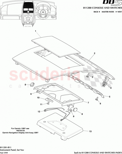 Part Diagram for Aston Martin 8D33-045G37-AA