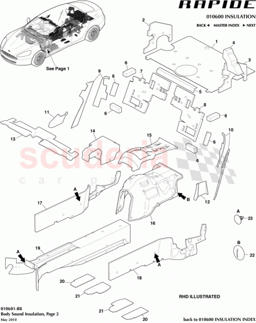 Part Diagram for Aston Martin AD43D1031AB