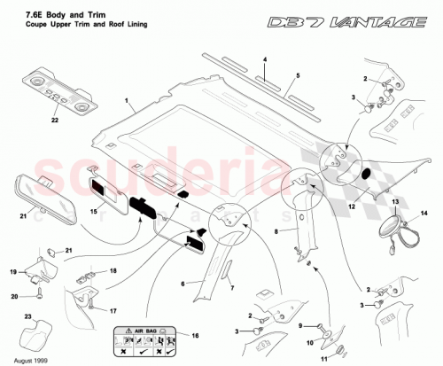 Part Diagram for Aston Martin 699138