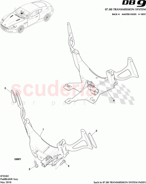 Part Diagram for Aston Martin AD43-7L237-AB