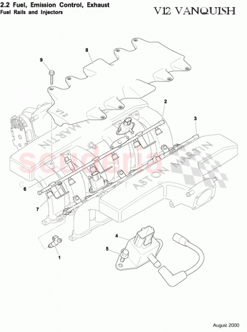 Part Diagram for Aston Martin 1R12-08-10080