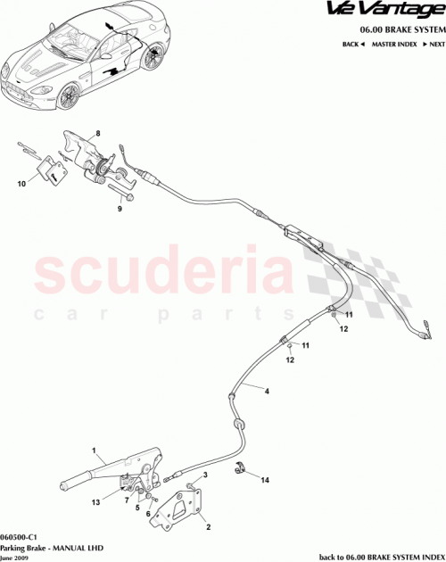 Part Diagram for Aston Martin 702282