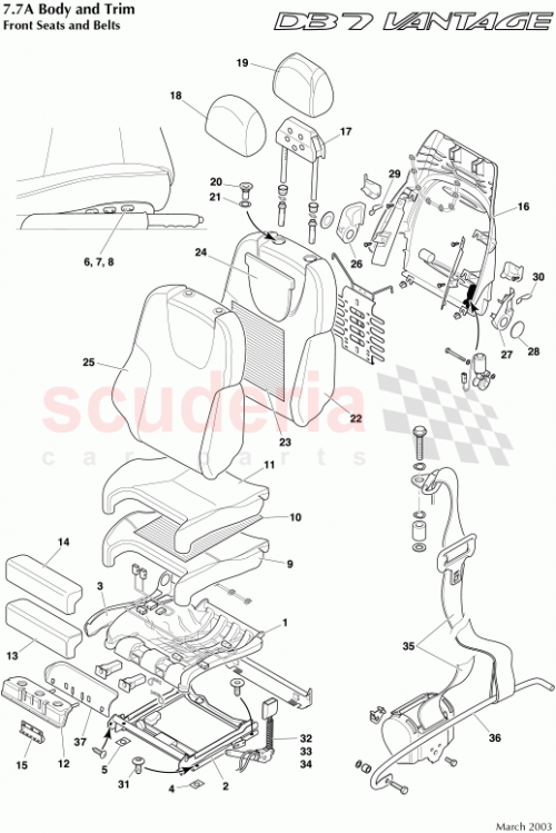 Part Diagram for Aston Martin 74-140037-AAW
