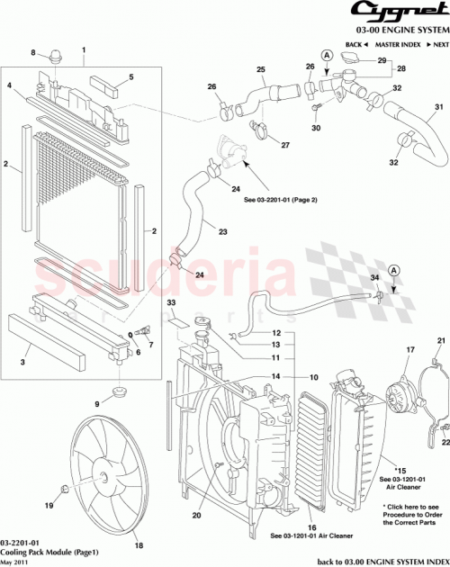 Part Diagram for Aston Martin 96136-43901