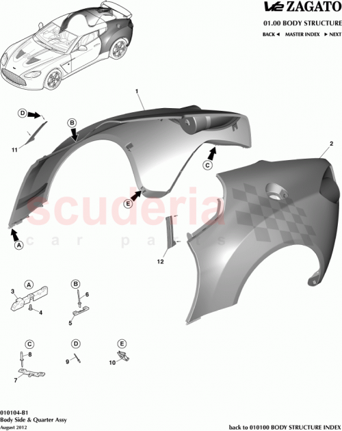 Part Diagram for Aston Martin CY83-C27846-BA