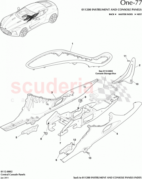 Part Diagram for Aston Martin 12023-14-6162-AE