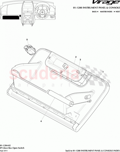 Part Diagram for Aston Martin 4G43C016102BA