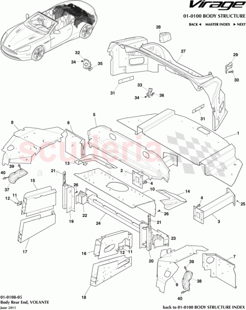 Part Diagram for Aston Martin 9G43-L10515-AC