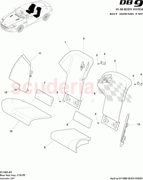 Part Diagram for Aston Martin 7G43-60080-ACW