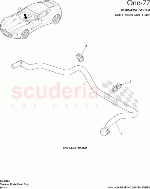 Part Diagram for Aston Martin 12023-03-7544-AA