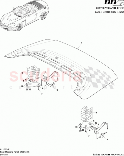 Part Diagram for Aston Martin 4G43-5867827-AB