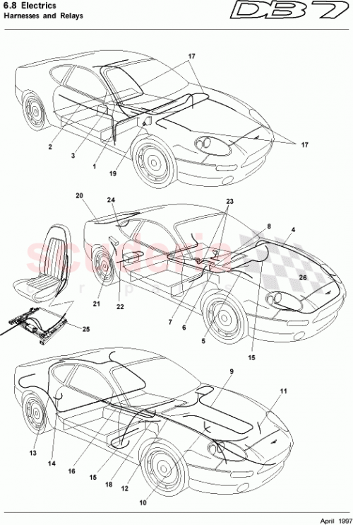 Part Diagram for Aston Martin 37-84356