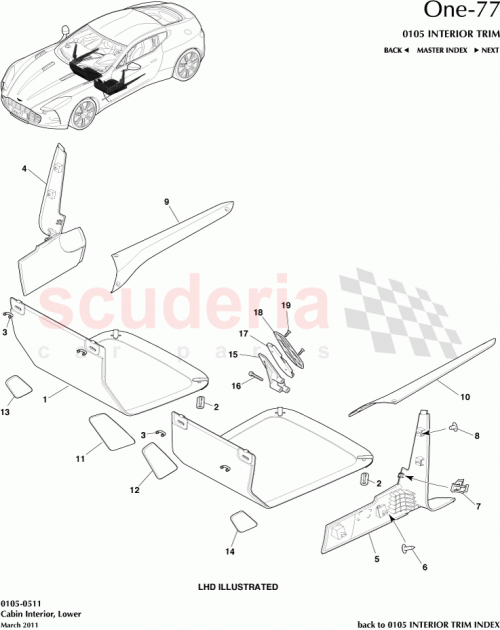 Part Diagram for Aston Martin 12023-14-6471-AA
