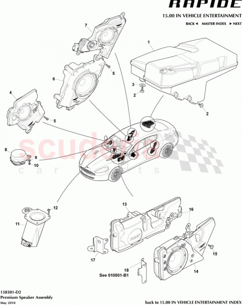 Part Diagram for Aston Martin AD43-6696X-BA