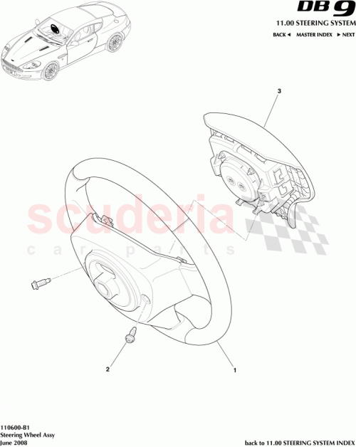 Part Diagram for Aston Martin 4G43-042B85-AB