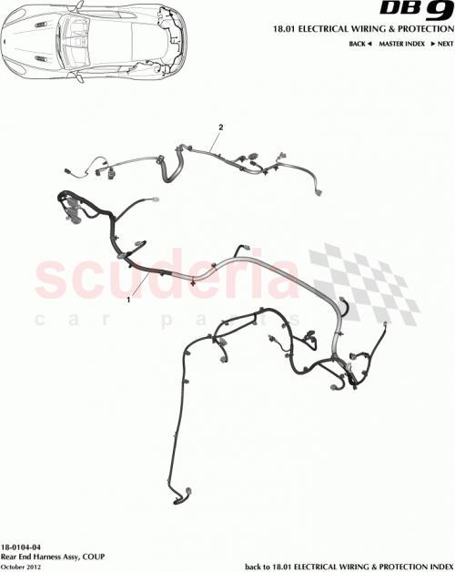 Part Diagram for Aston Martin DG43-14A227-AB
