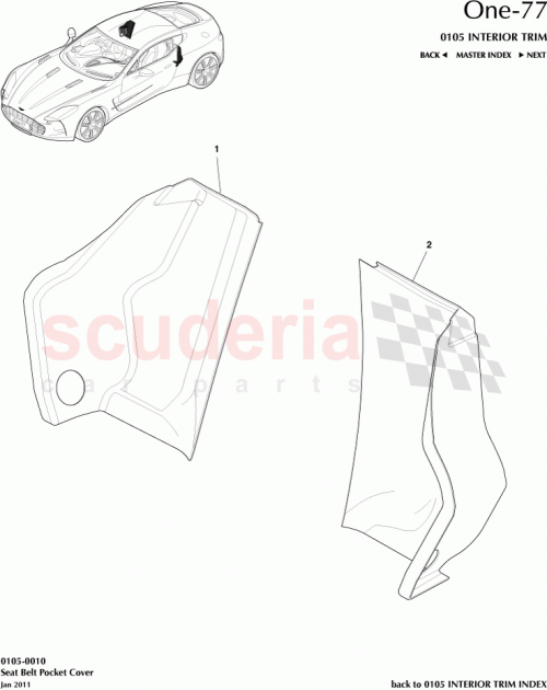 Part Diagram for Aston Martin 12023-10-1021-AD