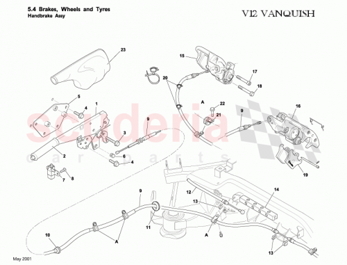 Part Diagram for Aston Martin 1R12-28-10201-PK